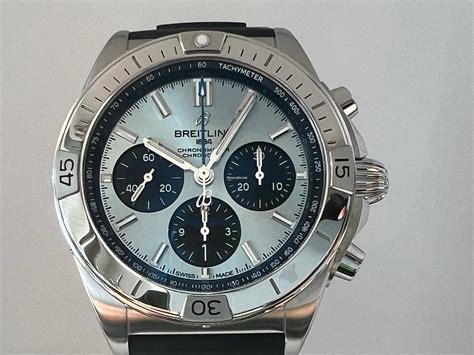 breitling ice blue chronomat for sale